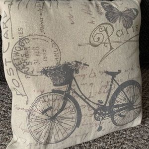 Vintage Paris Accent Pillow